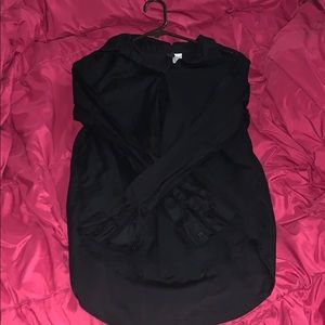 Divided black blouse